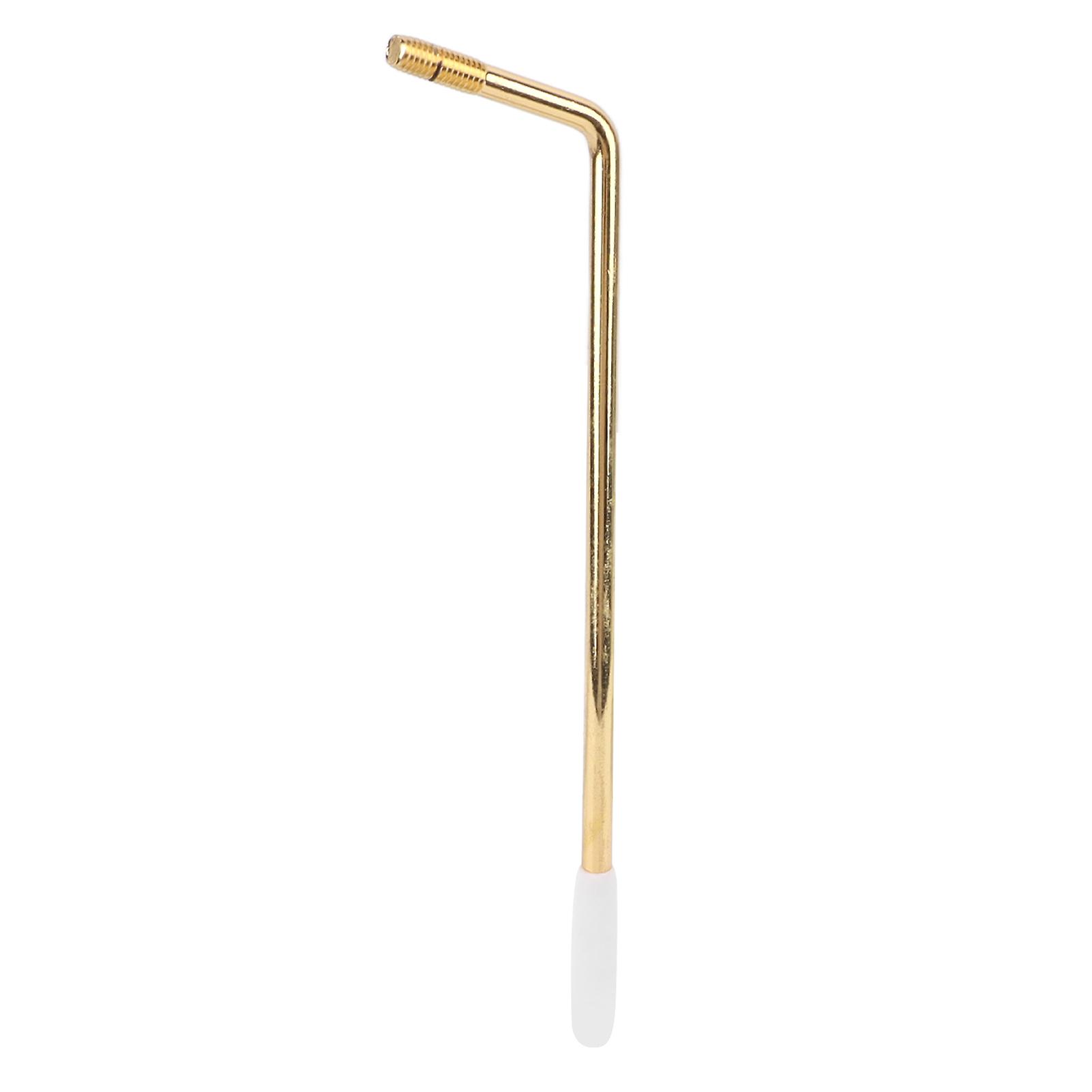 Electric Guitar Tremolo Arm Metal Thread Gold Guitar Accessory with White Handle