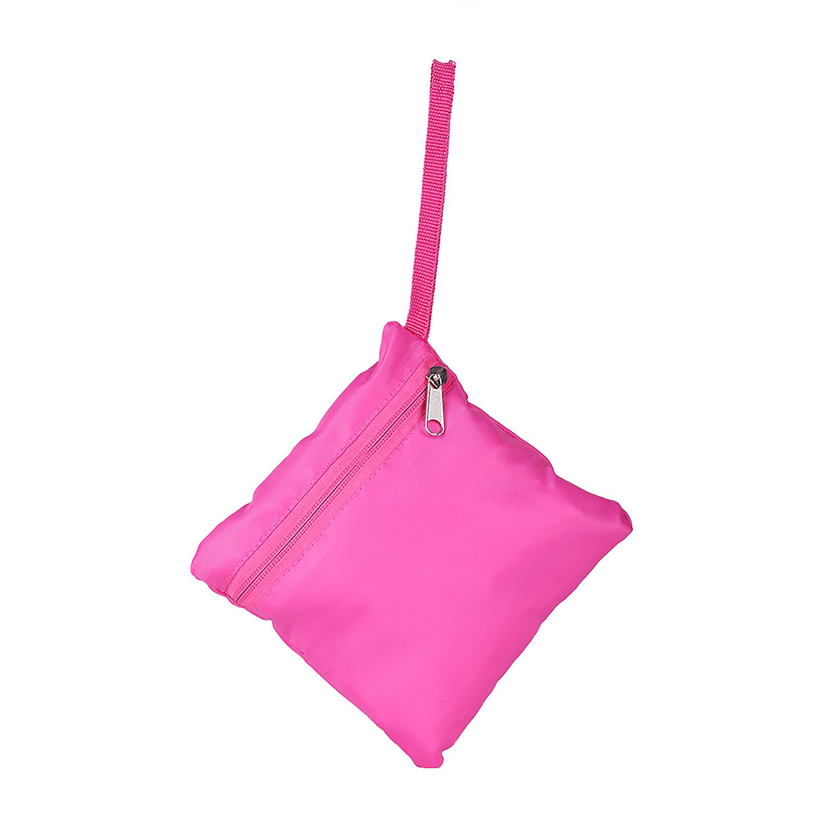 Foldable Beach Shell Bag Lightweight Parent-Child Backpack Pink Durable Storage with Zipper Portable Design Compact Easy to Carry for Outdoor Us
