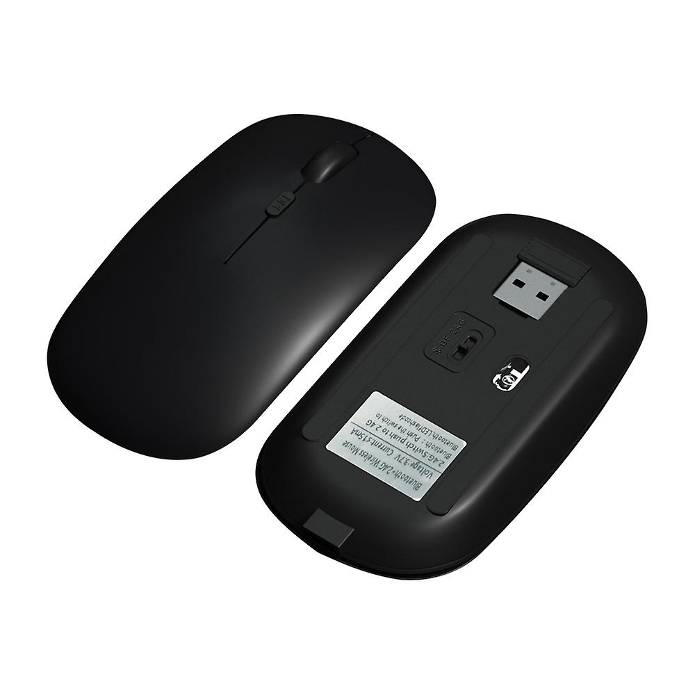 Bluetooth 2.4G Wireless Dual Mode Mouse Bluetooth + 2.4G(Black)