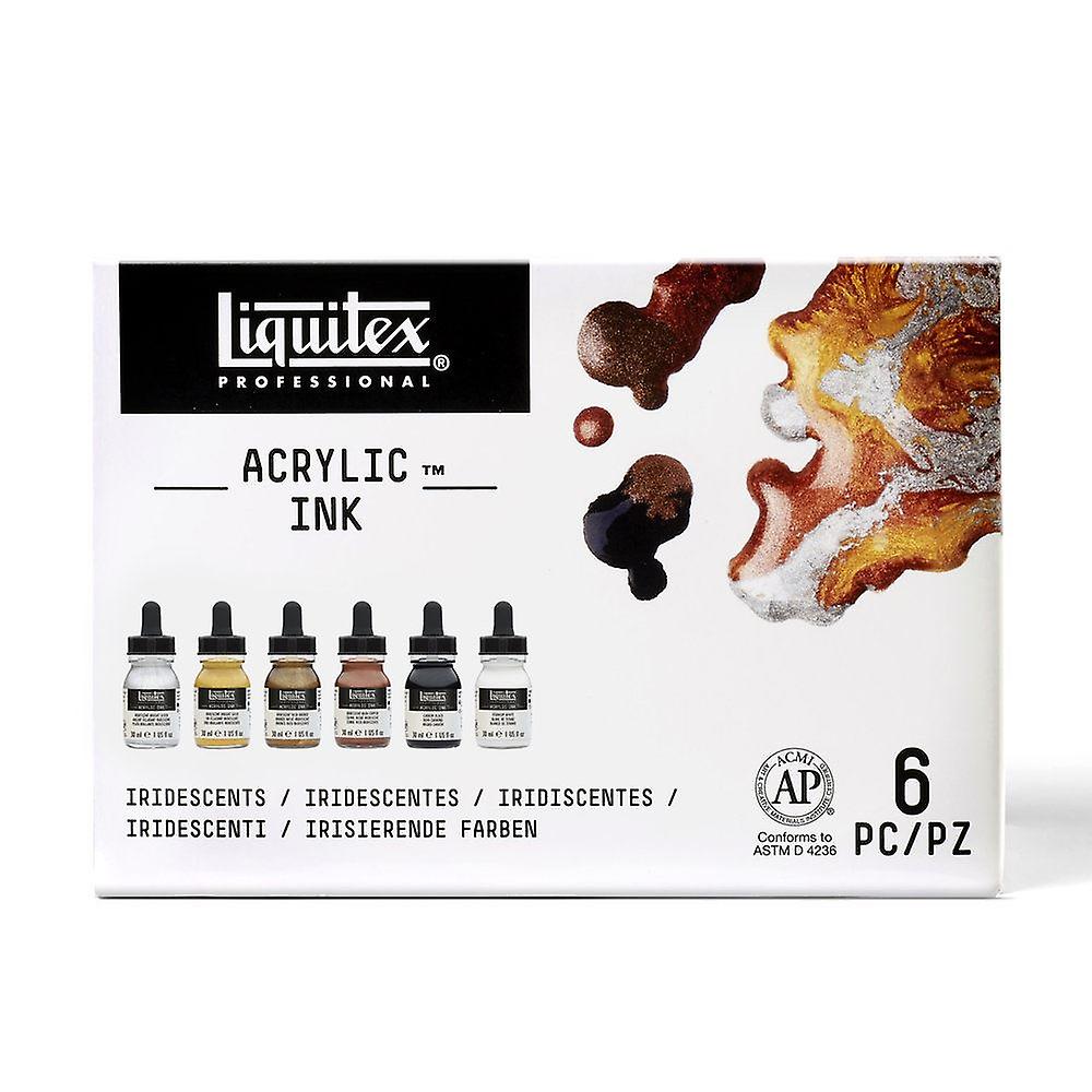 Liquitex Acrylic Ink Iridescents Box Set 6 x 30ml