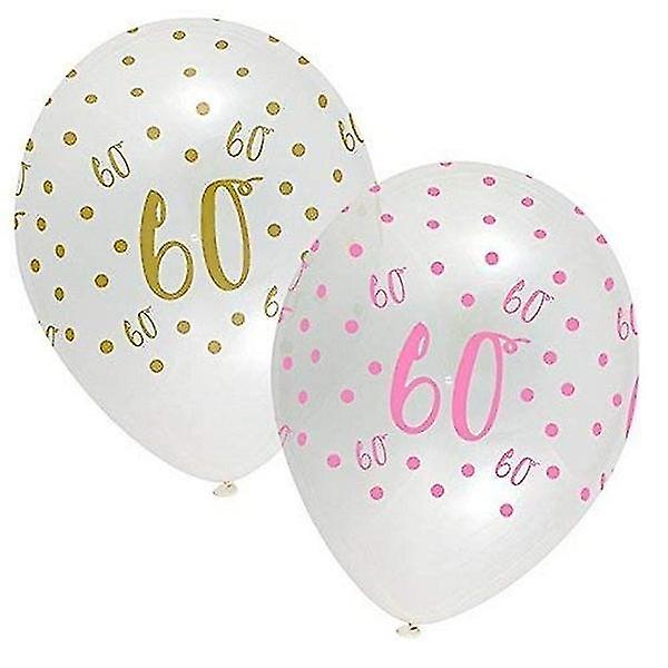 クリエイティブパーティーラテックス60歳の誕生日バルーン(6個入り)
