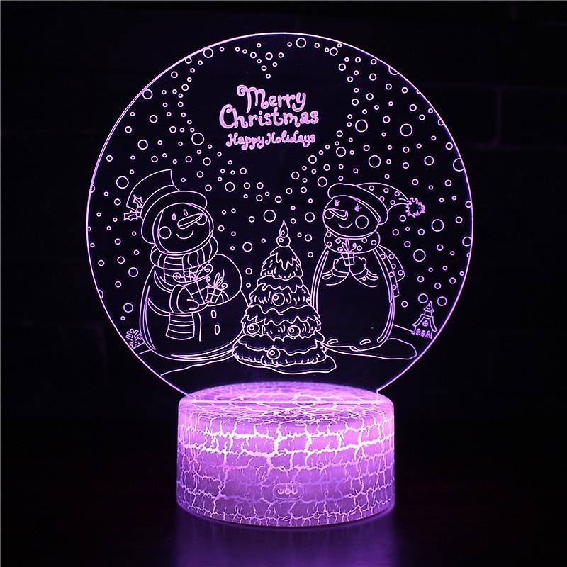 3D Touch Light Night 7 colors remote control Noël #641