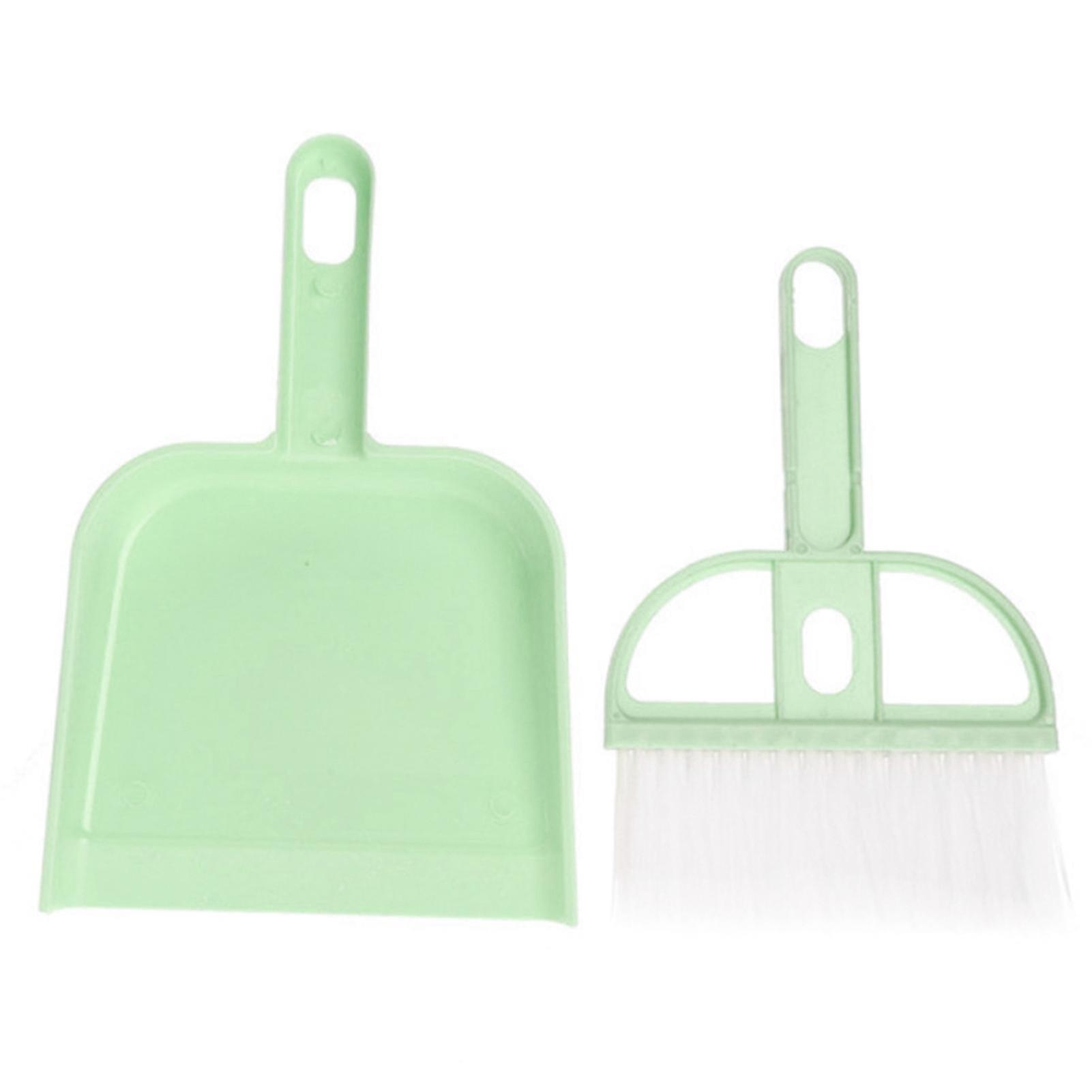 Keyboard Desktop Brush With Dust Collector Mini Broom Dustpan Set Household Cleaning Tools For Sofa