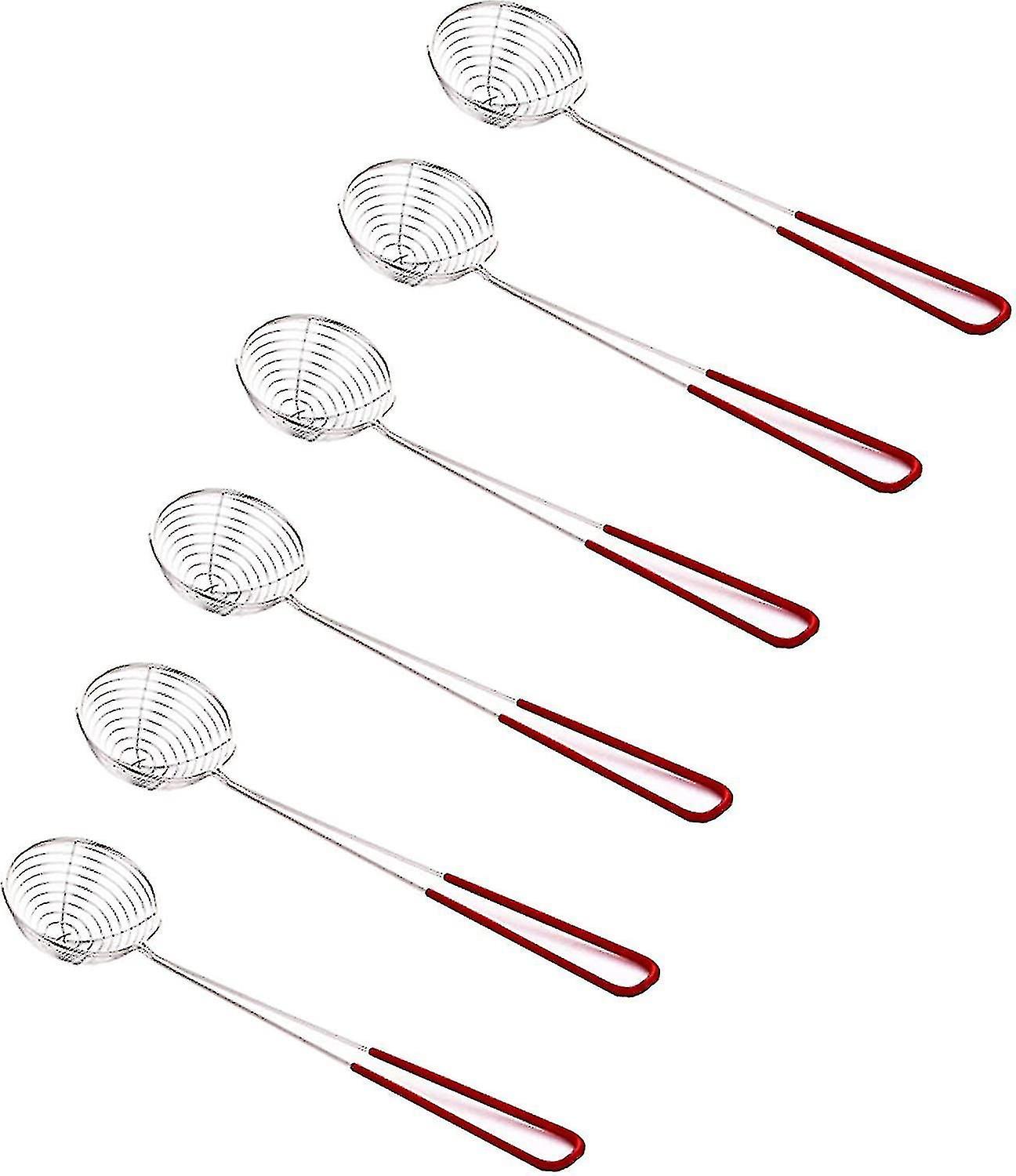 6-Piece Straining Spoons, Xqday Fine Skimmers, Xqday Kitchen Colanders- The Practical Solution