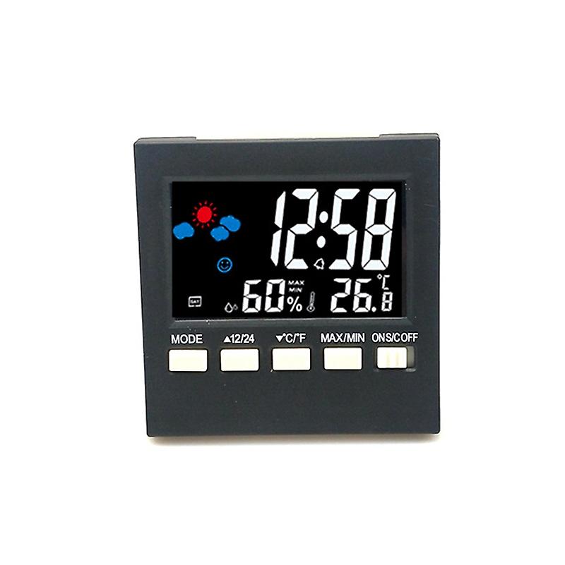 2159 Multi-Function Color Screen Clock Temperature And Humidity Display Alarm Clock