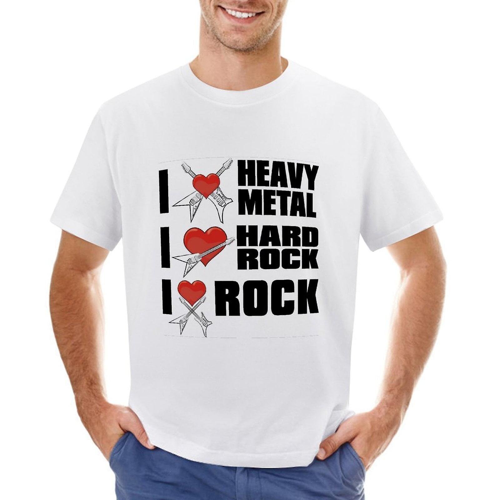 Ropa Heavy Metal Camisas De Rock Para Hombre I Love Heavy Metal Y