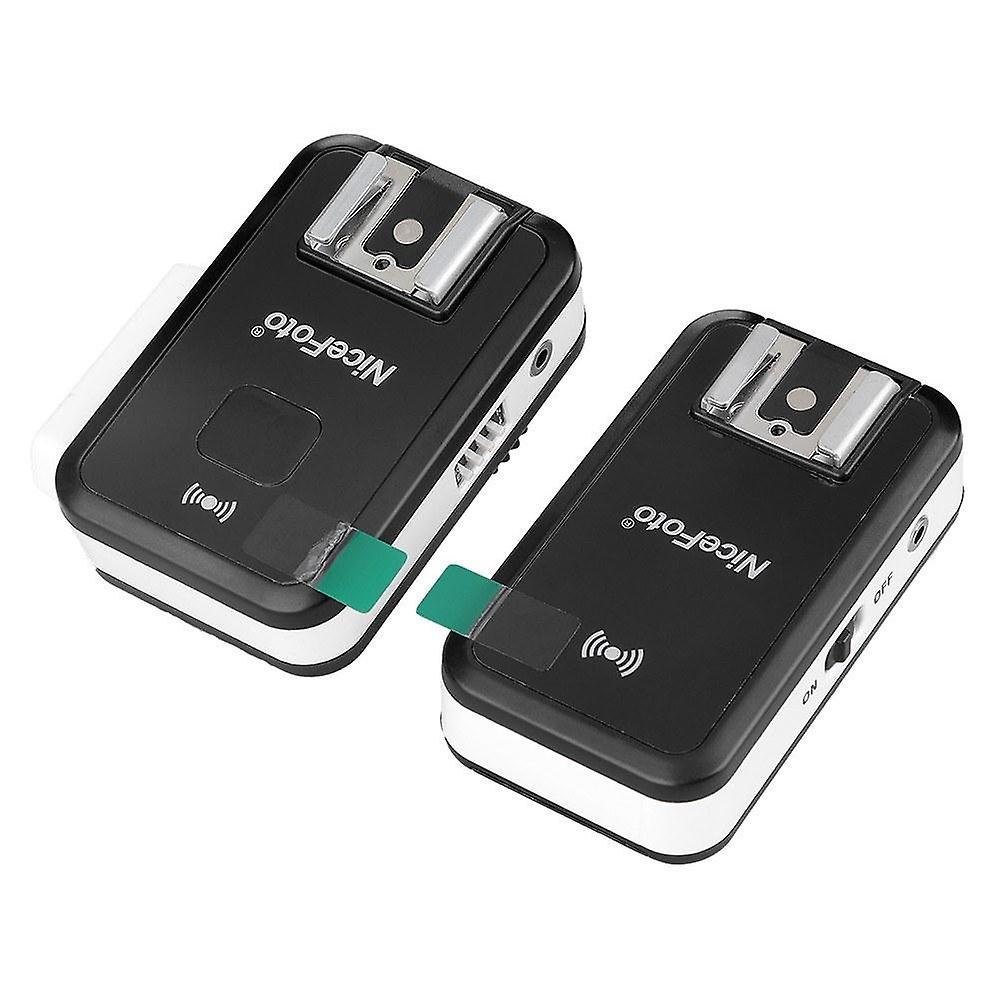 Wireless Transmitter Receiver Flash Trigger With 3.5mm Adapter Compatible Canon Nikon