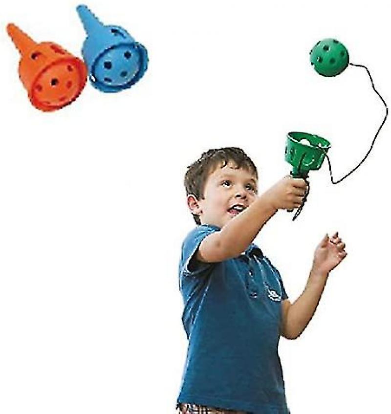 Throw And Catch- Fun Ball And Cup- Soft Ball Kendama For Beginner - Gross Motor Skills Toys - 2pc Pack，red，blue