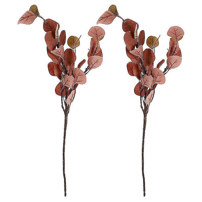 2pcs Simulated Leaf Bouquet