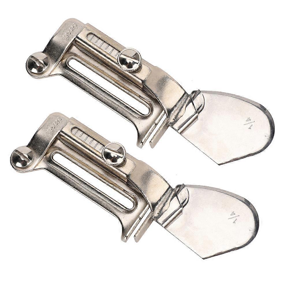 2pcs Sewing Machine Binder Lockstitch Sewing Machine Hem Folder Binding Attachmenta11 Binder 1/4(0.6cm)