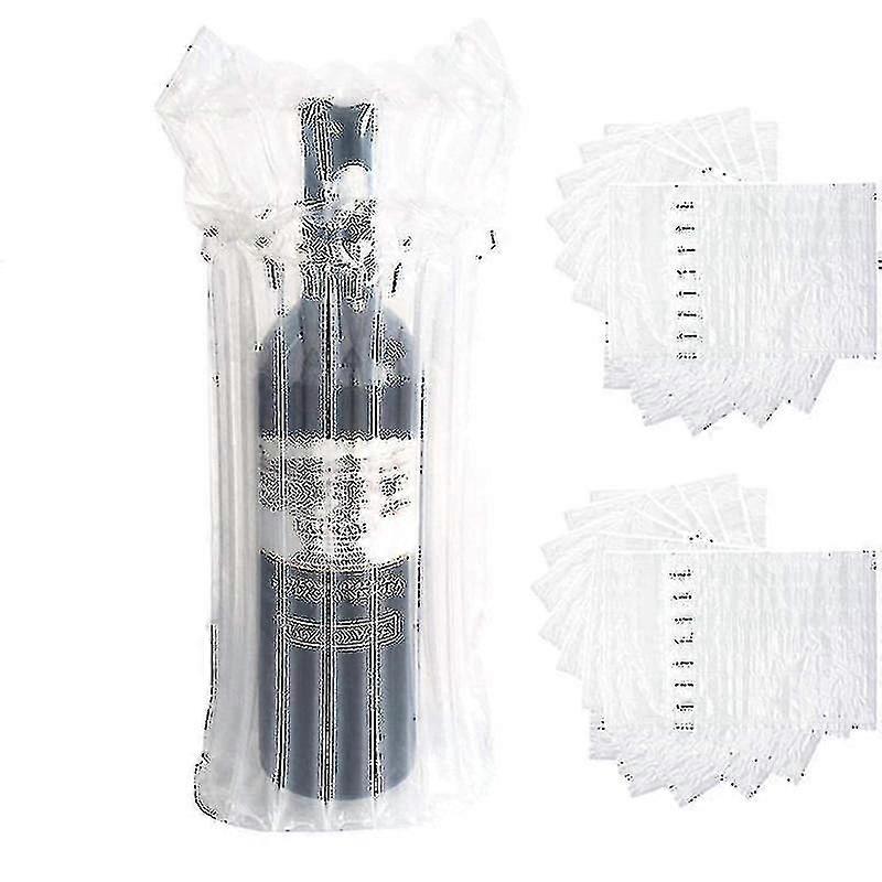 20 حزمة زجاجة النبيذ حامي الأكمام ، المضادة للصدمات نفخ زجاجة النبيذ التعبئة والتغليف حامي حقيبة- Yvan