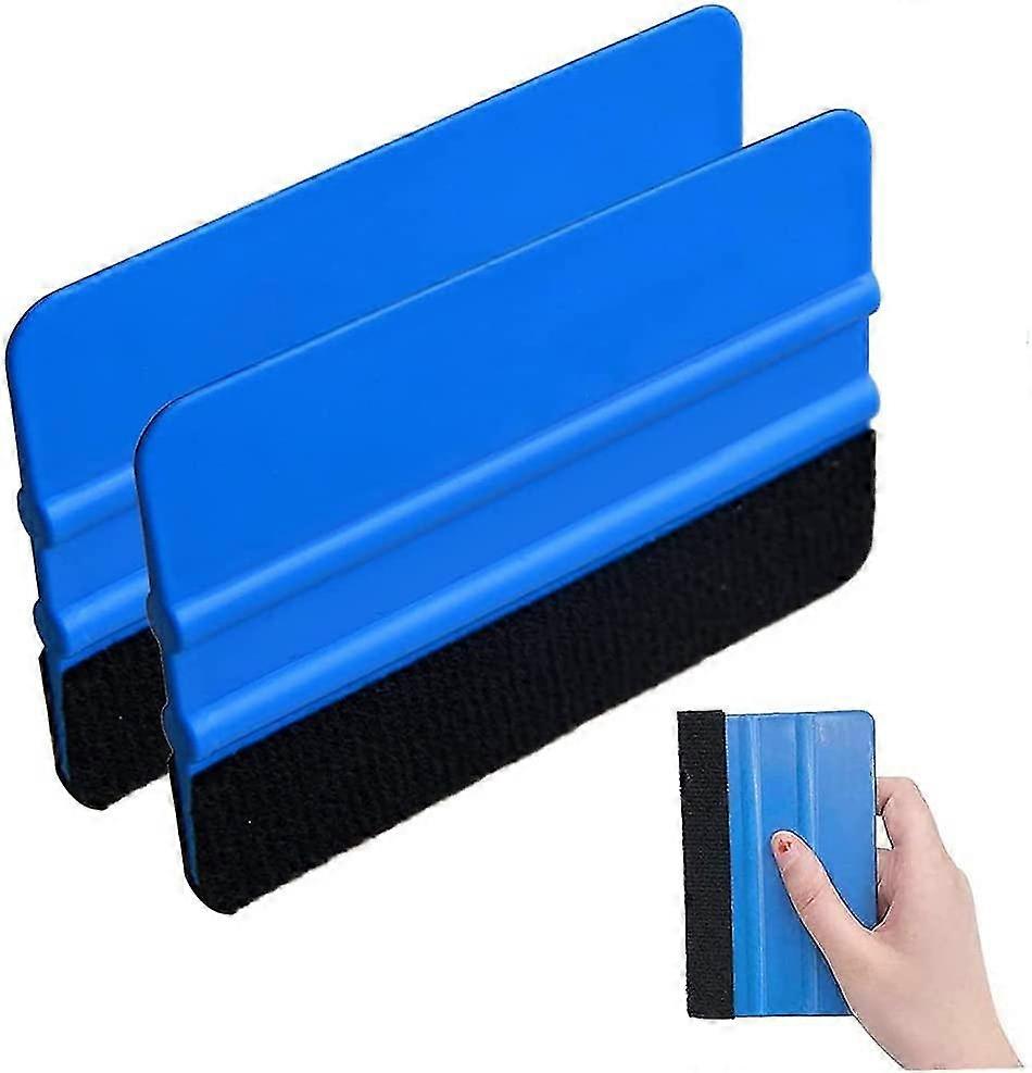 2 Pack Plastic Squeegees For Soft Vinyl Sticker Squeegee Window Tinting Tool Soft Felt