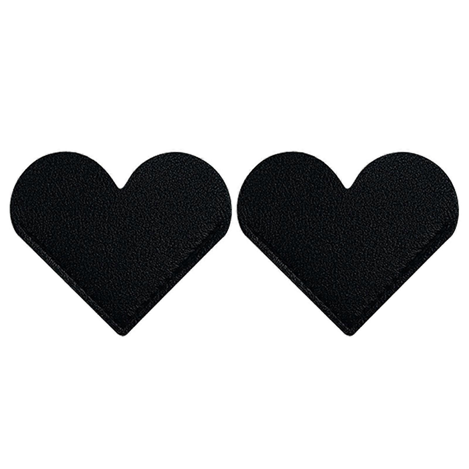 2Pcs Simple Heart Shape Bookmarks Handmade Artificial Leather Label Notepad Label Book Reading Bookmarks