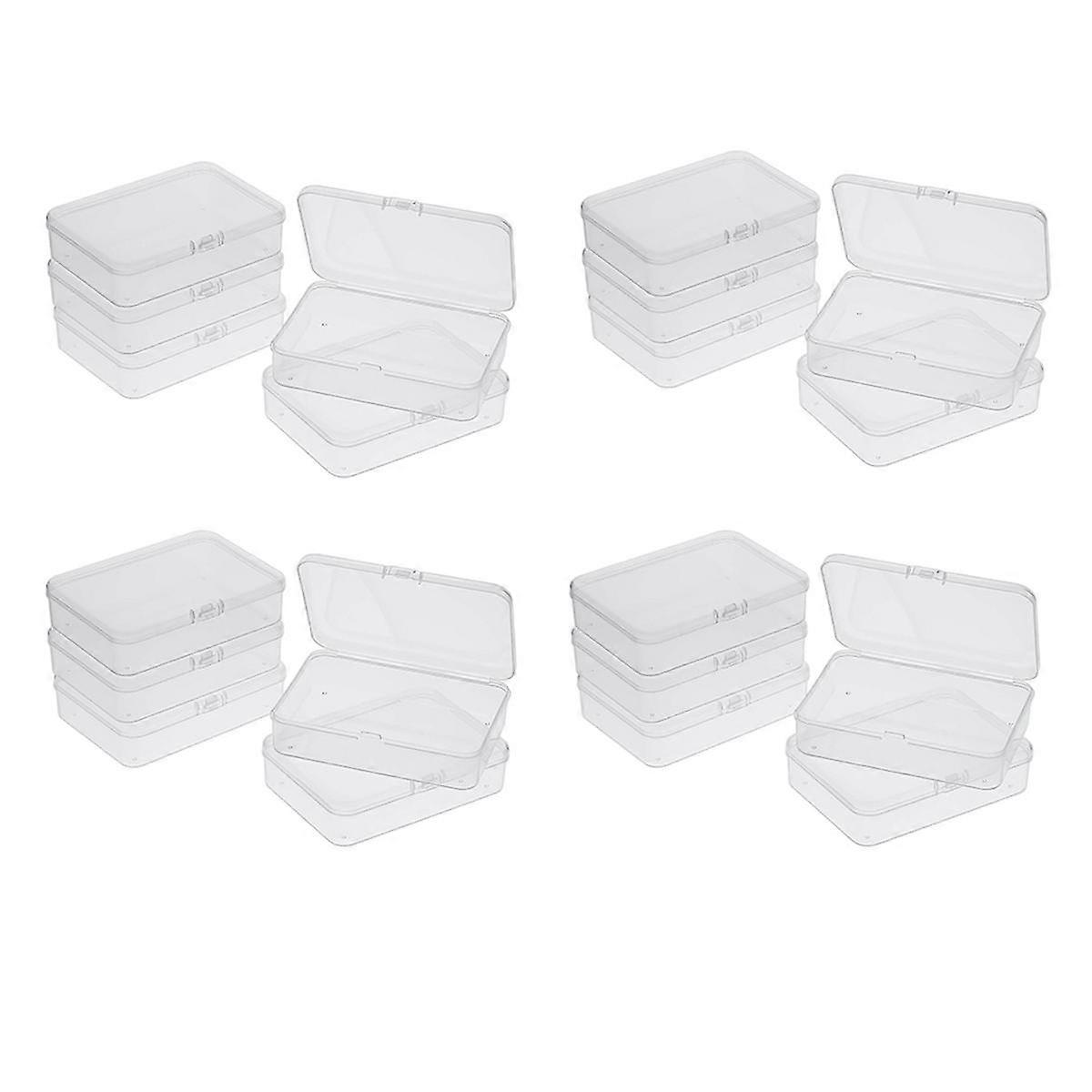 20Pcs Mini Plastic Storage Containers Box with Lid for Collecting Small Items, Beads, Jewelry, Cards, Crafts