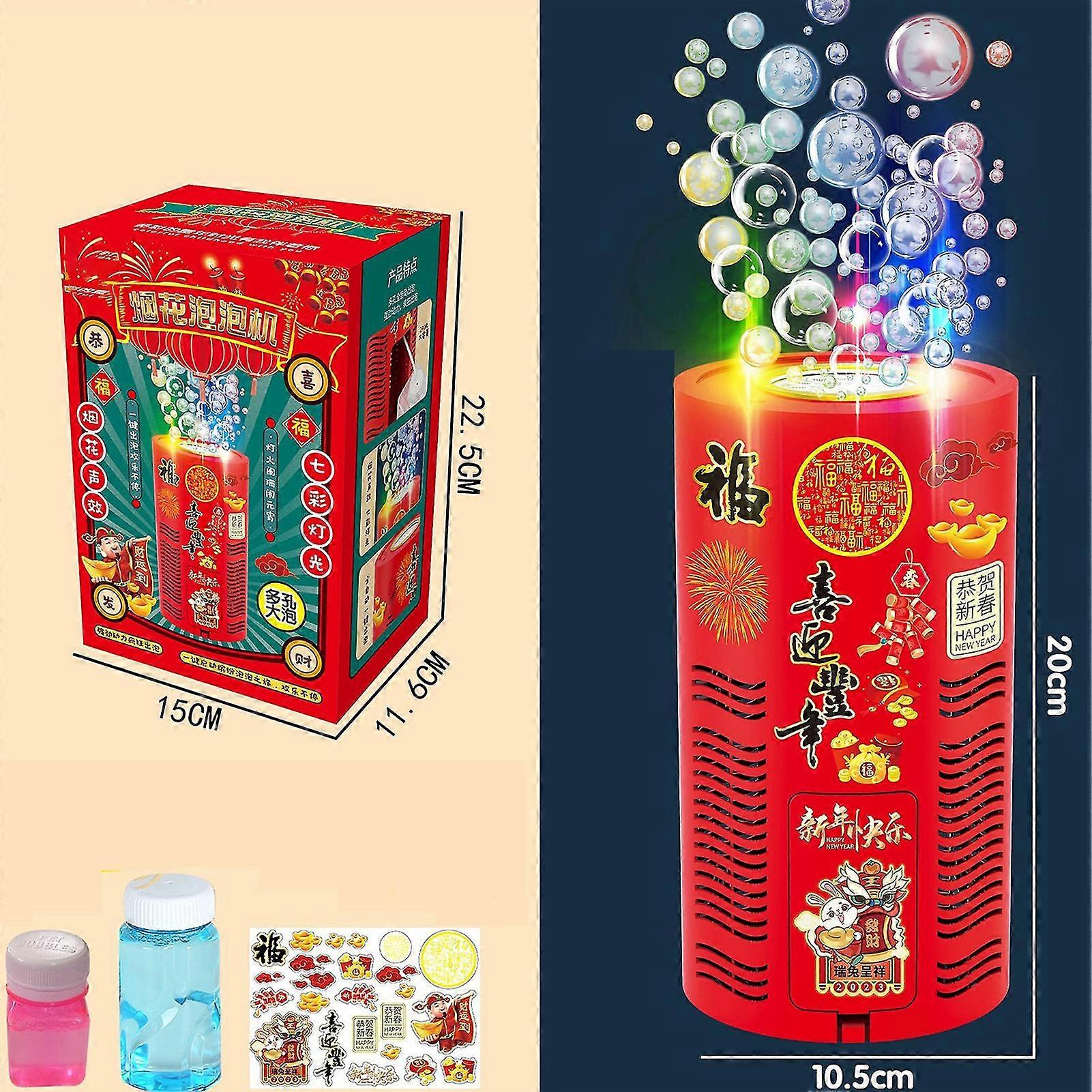 New Year's Firework Bubble Machine Automatic Firework Bubble Maker Multi-hole Huge Amount Bubble Blower