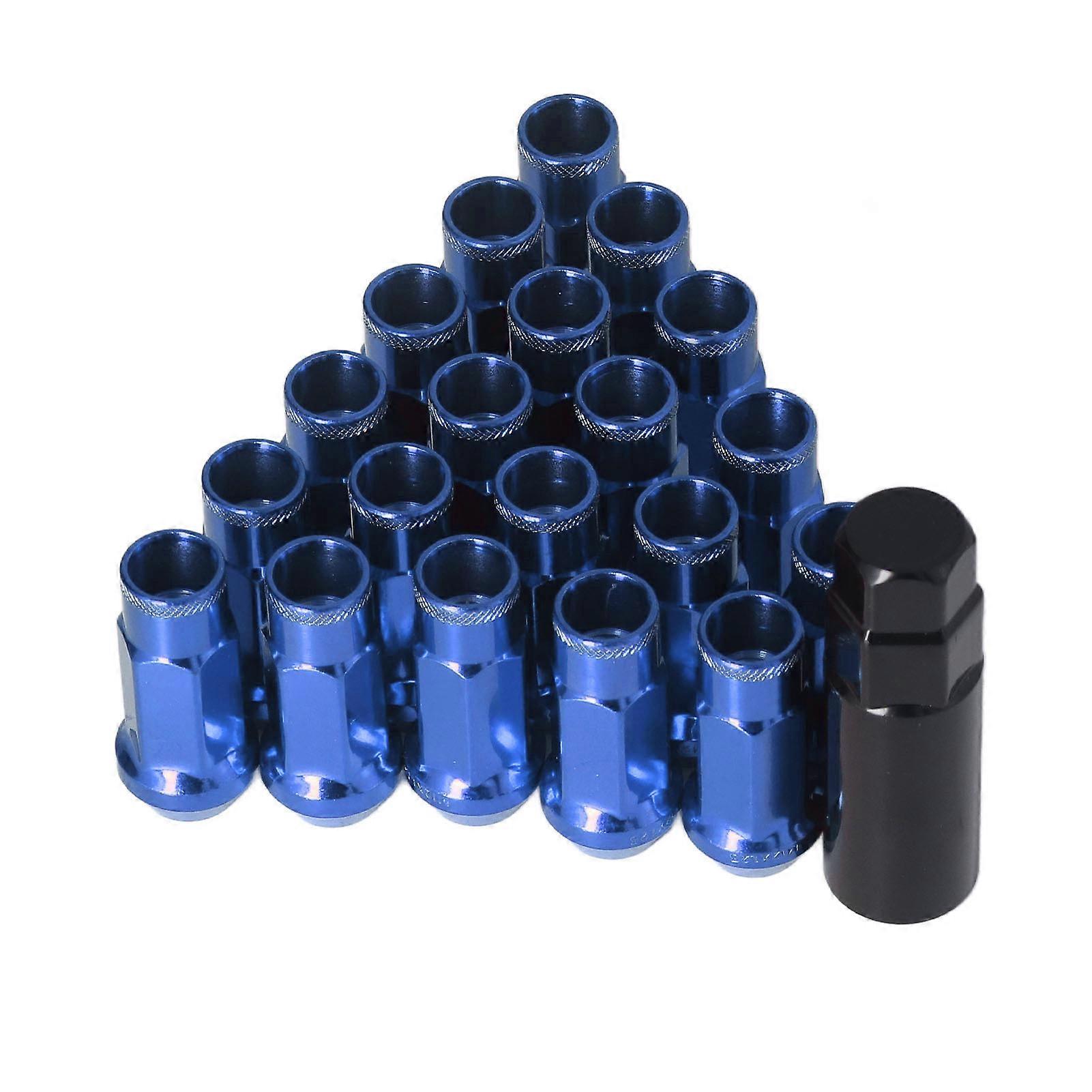 20pcs M12x1.25 καθολική αντικατάσταση εξαρτημάτων αυτοκινήτων παξιμαδιών Lug ροδών μετάλλων για το μπλε YEMAA της Mitsubishi