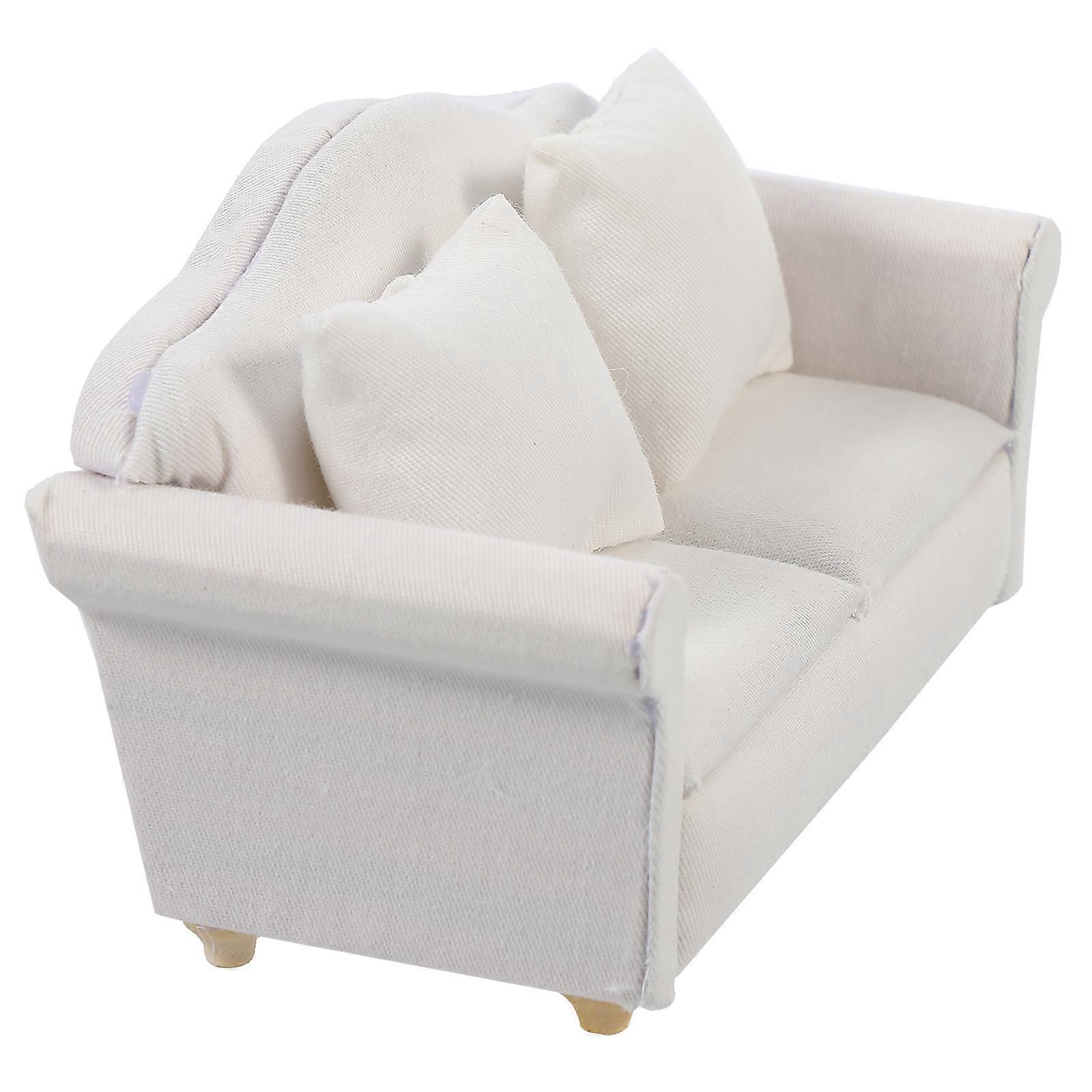 1pc Pretty Single Sofa Creative Miniature Sofa Practical Doll House Sofa