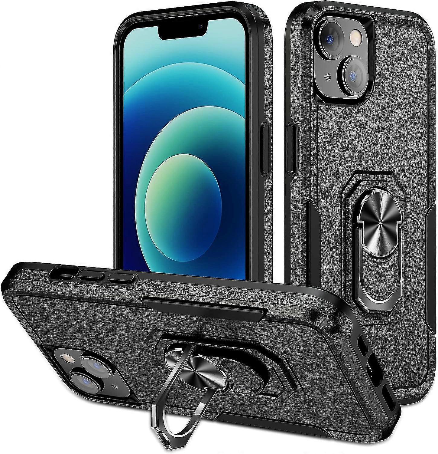 For Iphone 15 Pro Max/15 Ultra Case, Double Layer Case For Iphone 15 Pro Max/15 Ultra With Ring Holder Heavy Duty Shockproof(65%off)_EP28