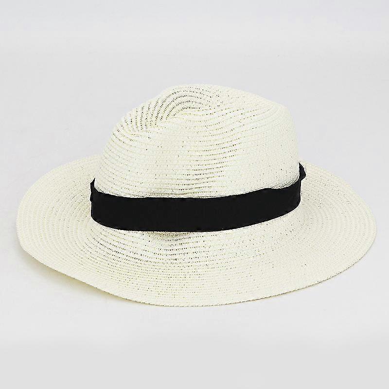 الصيف للطي طنف كبير لافيت بنما قبعة القش مربع مشبك قبعة الشمس في الهواء الطلق قبعة الشمس تنفس.