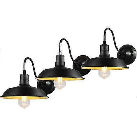 MAGIC 3PCS stoffen Murale Intrieur Industrielle E27 Rtro Eclairage Score 26cm Rouille