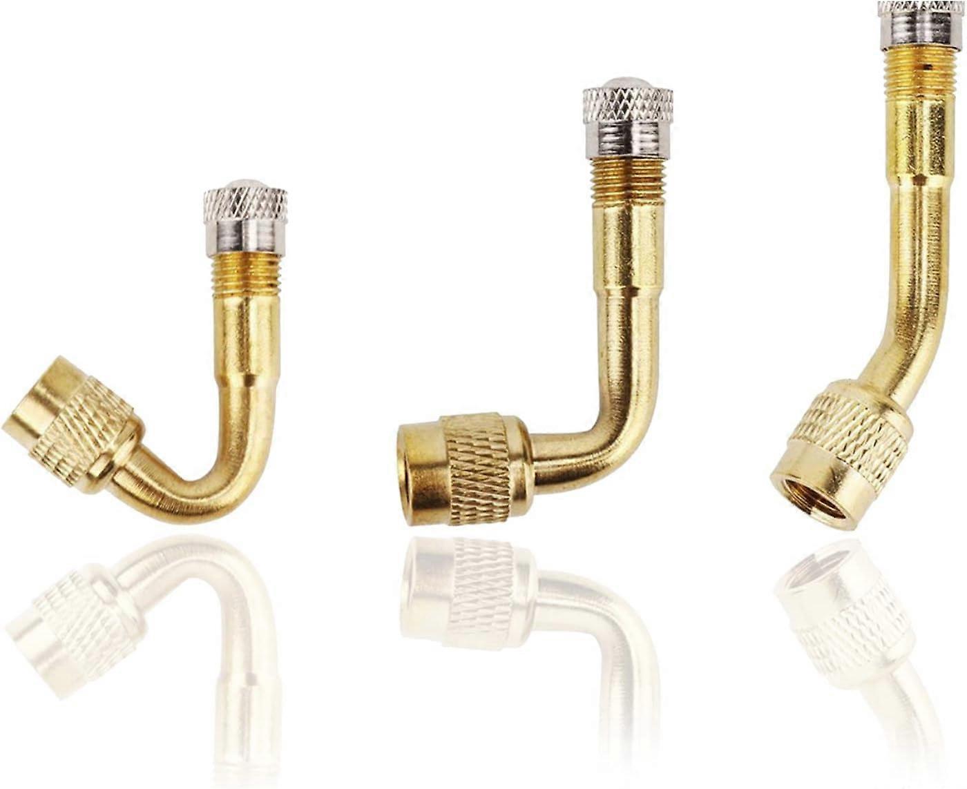 3Pcs Tire Valve Extension Adapter, 45 Degree, 90 Degree, 135 Degree Tire Extension American Valve Adapter