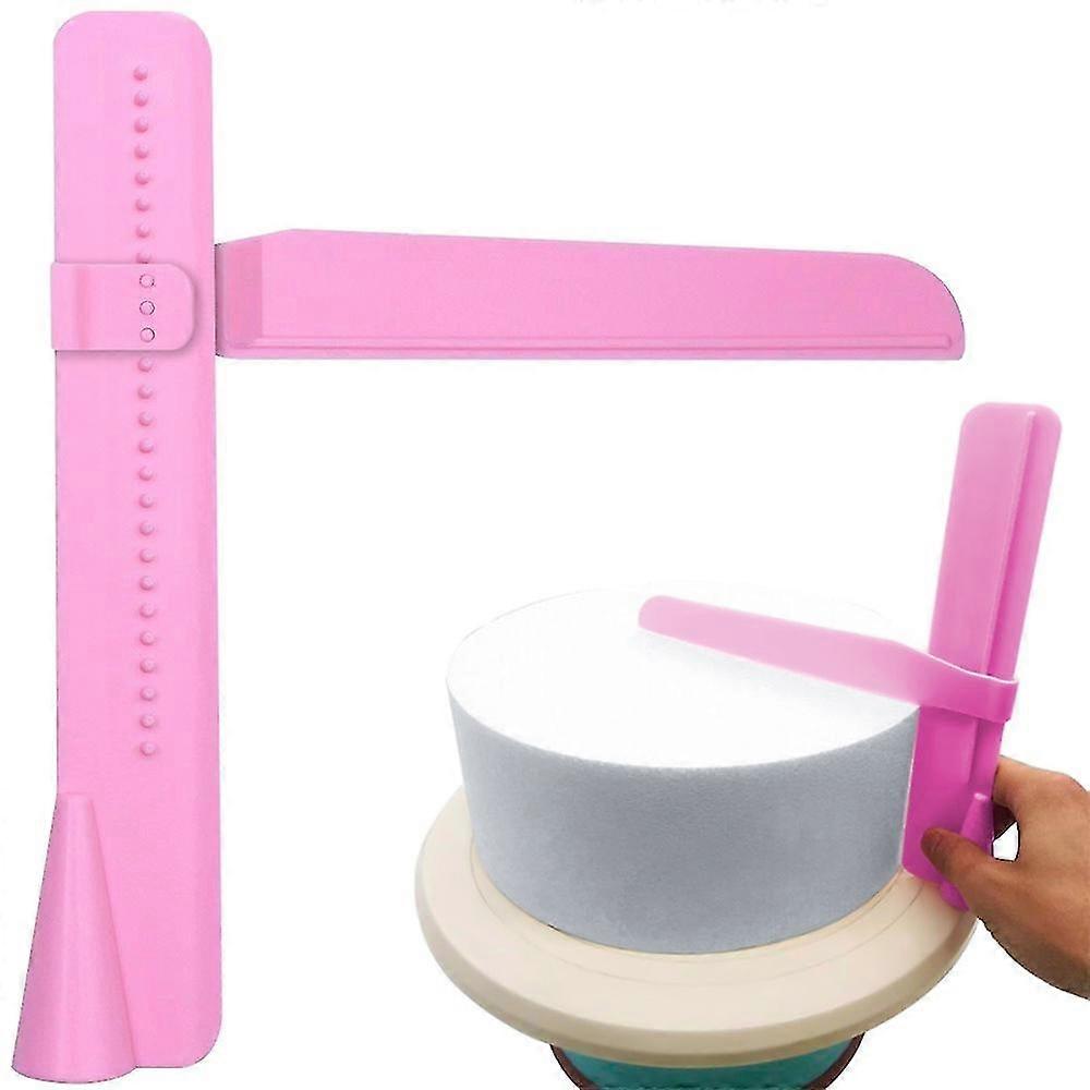 Professional Adjustable Smooth Fondant Cake,adjustable Height Smoother Fondant Cake Smoother Right Angle Smoother(pink)(3pcs)