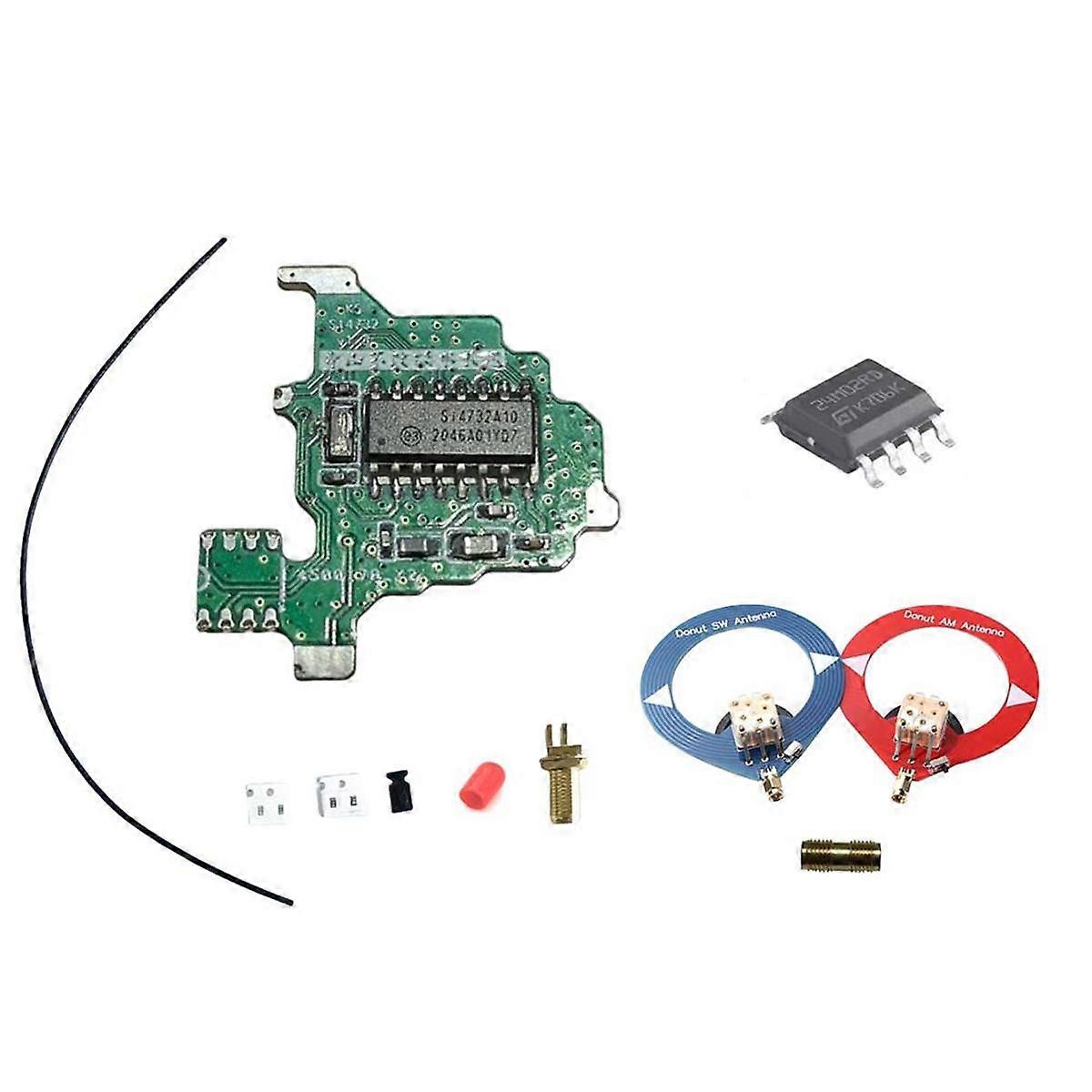 SI4732 Modification Module+2xDonut Antenna+2M Chip for UVK5/UVK6 ShortWave FM Dual Antenna Solution