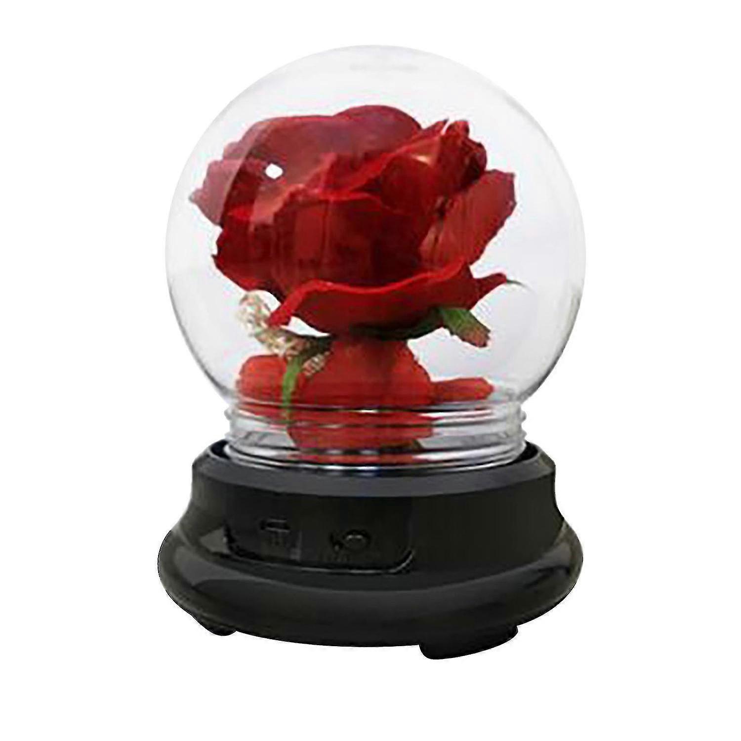 Creative Commemorative Gift Simulation Flower Rose Glass Cover