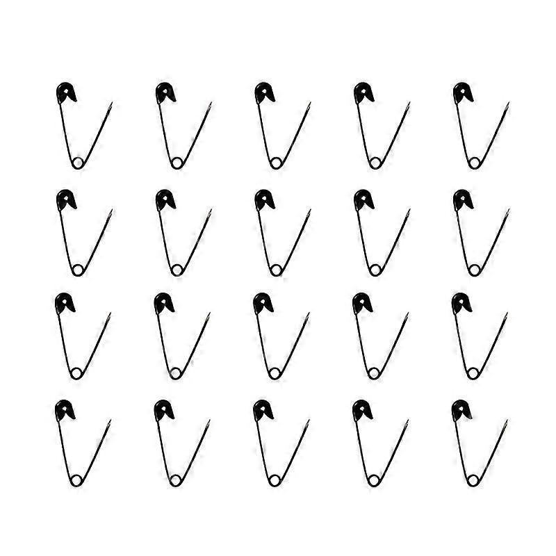 2000pcs/Box Black Small Safety Diy Mini Buckle Pin Clothes Metal Tool Needles Accessories For Needlework Handwork (2.2cm)