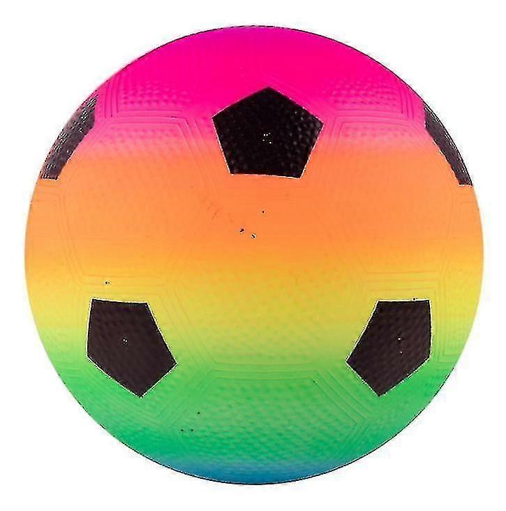 9 Inch Playground Rainbow Balls With Pump, Kid Toys