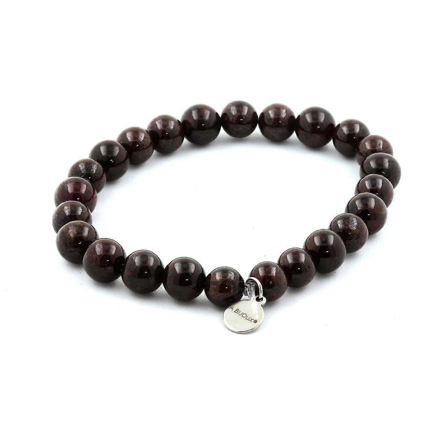 Garnet Beaded Bracelet 8 mm