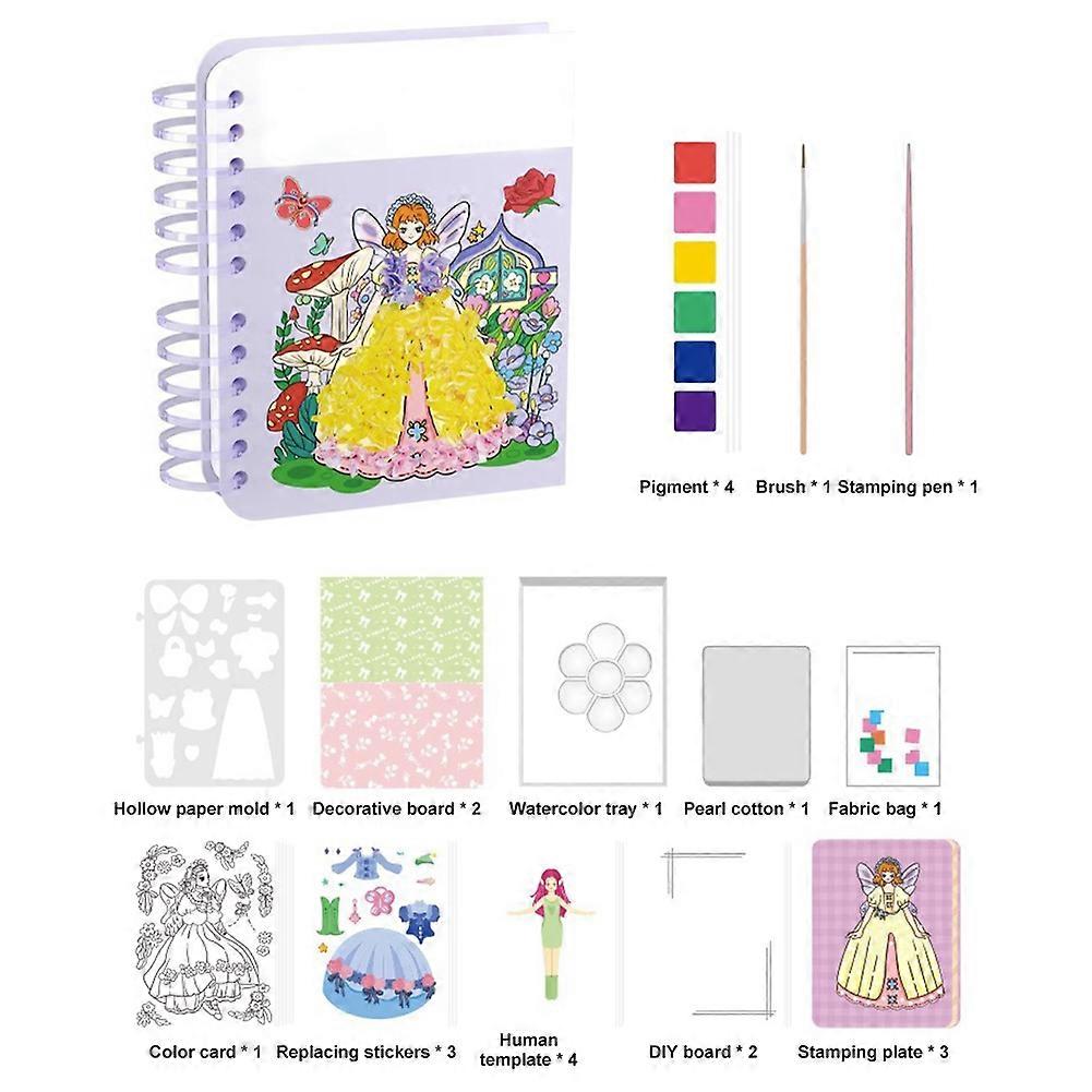 DIY Dressing up Doll Sticker Books Hand-made Educational Learning Books for Children