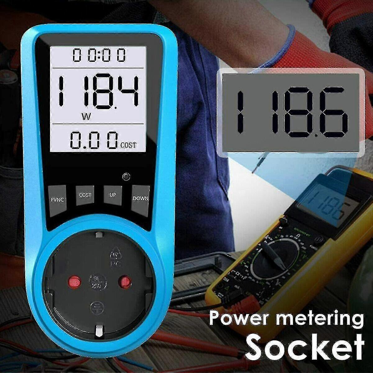 Energy Meter Wattmeter Wattage Electricity Power Meter Measuring Power Consumption Meter Analyzer