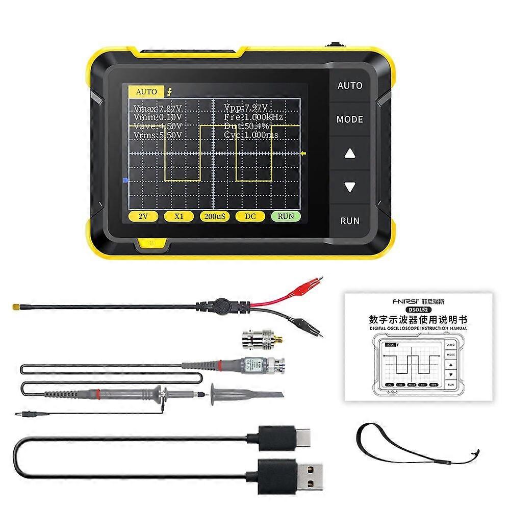 Digital Oscilloscope 400V Voltage Measurement 200KHz Bandwidth 2.5MS/s Real-time Sampling Rate 2.8inch Oscilloscope Instrument