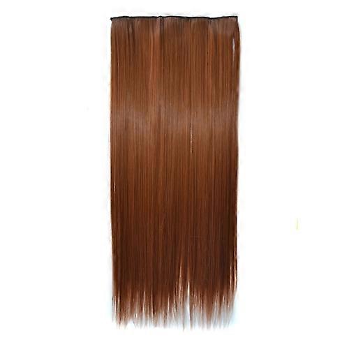 30# One-piece Seamless Five-clip Wig Long Straight Wig Piece