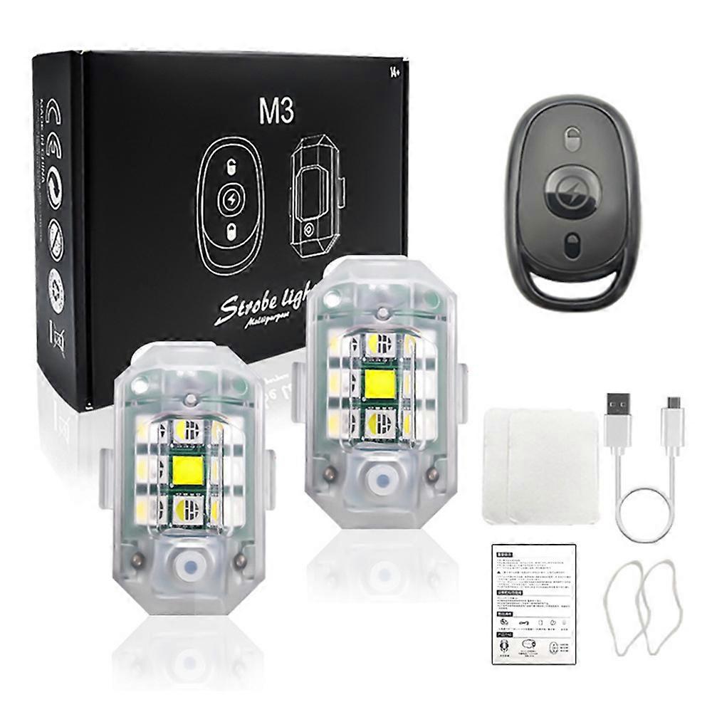 Yüksek Parlaklık Kablosuz LED Strobe Işık, 7 Renk Strobe Işıkları ve USB Şarj, Kablosuz LED Strobe Işıkları