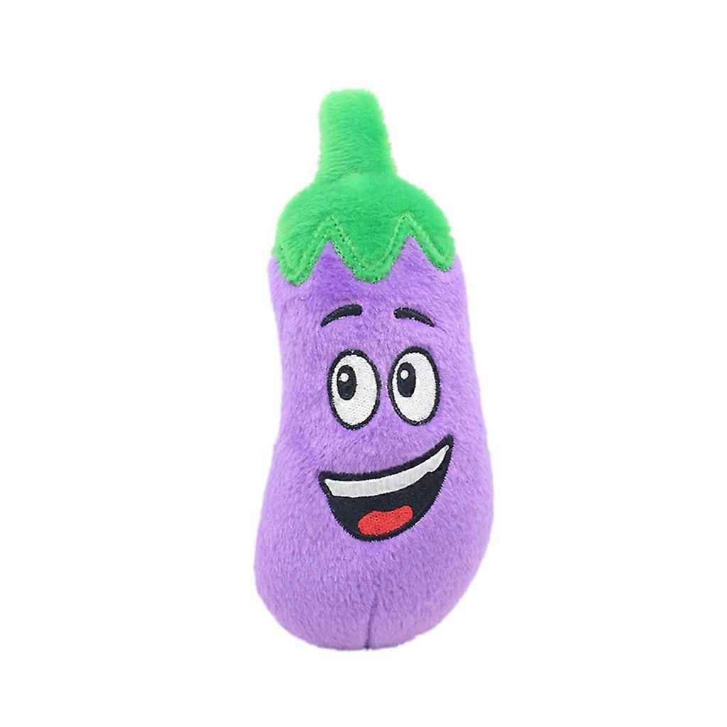 Interactive Squeaker Hide and Seek Plush Toy Vegetable Plush Shape Durable Home
