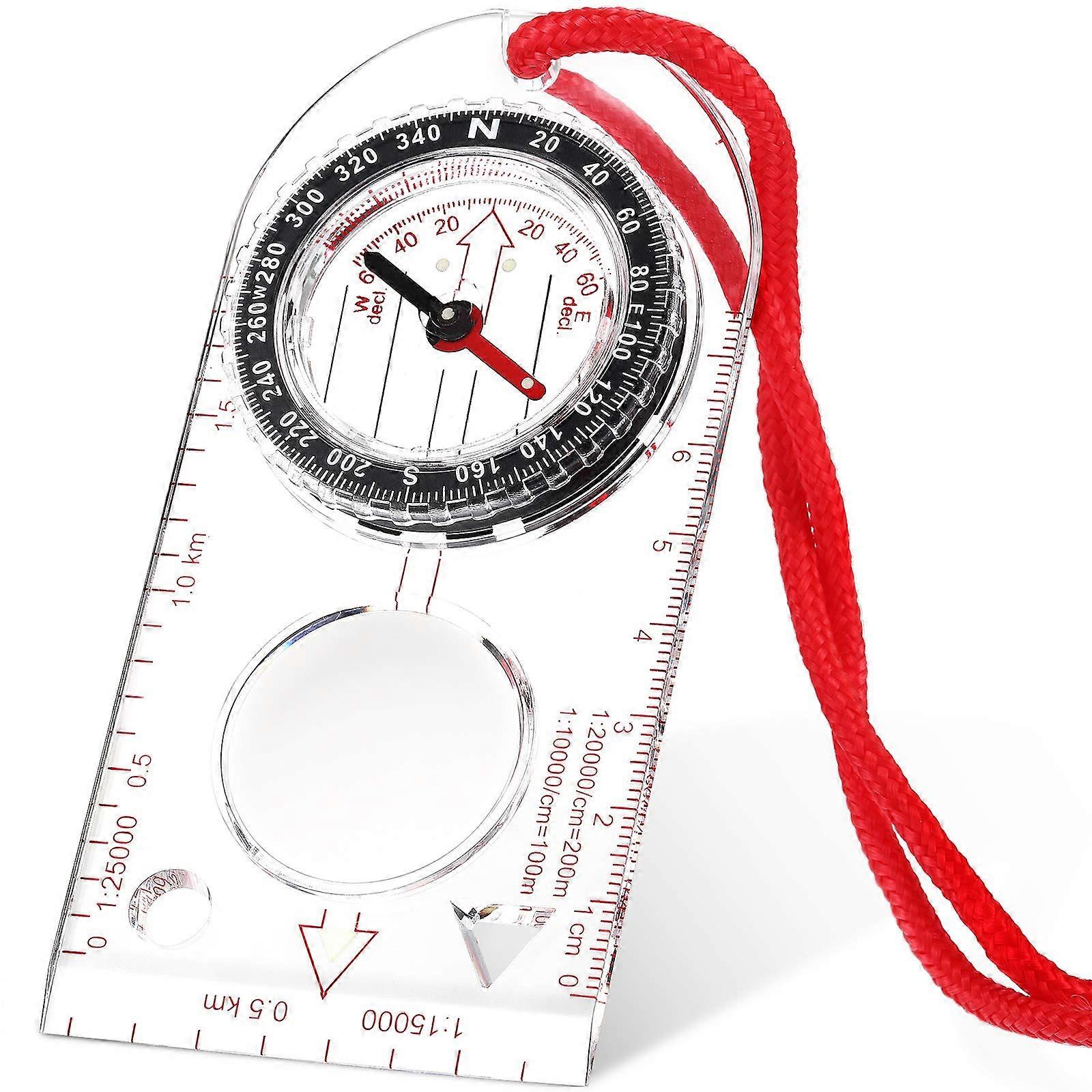 Navigation Compass Orienteering Compass Boy Scout Compass Hiking Compass with Adjustable Declination for Expedition