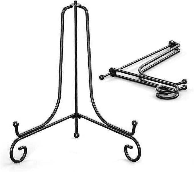 2 Pack Plate Stands for Display black6 Inch Plate Holder Display Stand Stand for Picture Frame, Decorative Plates, Book, Photo, Collectibles