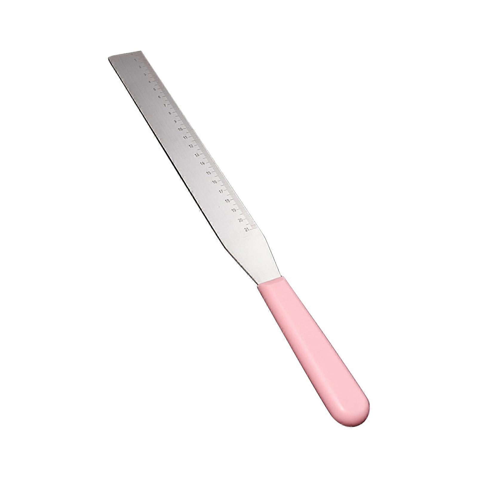 Cake Spatula Food Grade Rust-proof Stainless Steel Easy-Grip Cake Frosting Spatula Butter Scraper Baking Supplies