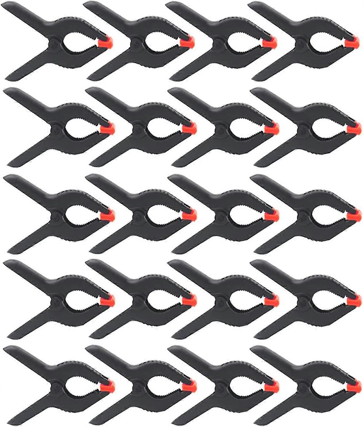 20-pack Chiffon Backdrop Spring Clamp 6.5 Heavy Duty Clamp For Photo Studio Photography Background, Backdrop, Artwork Or Home Use (maxillary 2.5 )