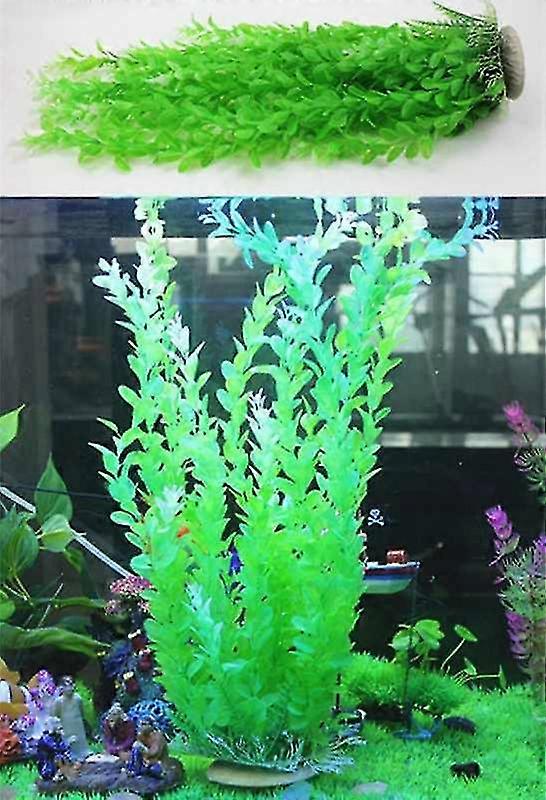 Plantas Artificiais de Aquário, Decorações de Aquário de Plástico, 2pack 20 Polegadas