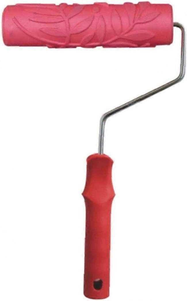 Pattern Paint Roller Embossed Paint Roller Paint Roller Decorative Rubber Roller DIY Wall Decoration Tool 7 Inches