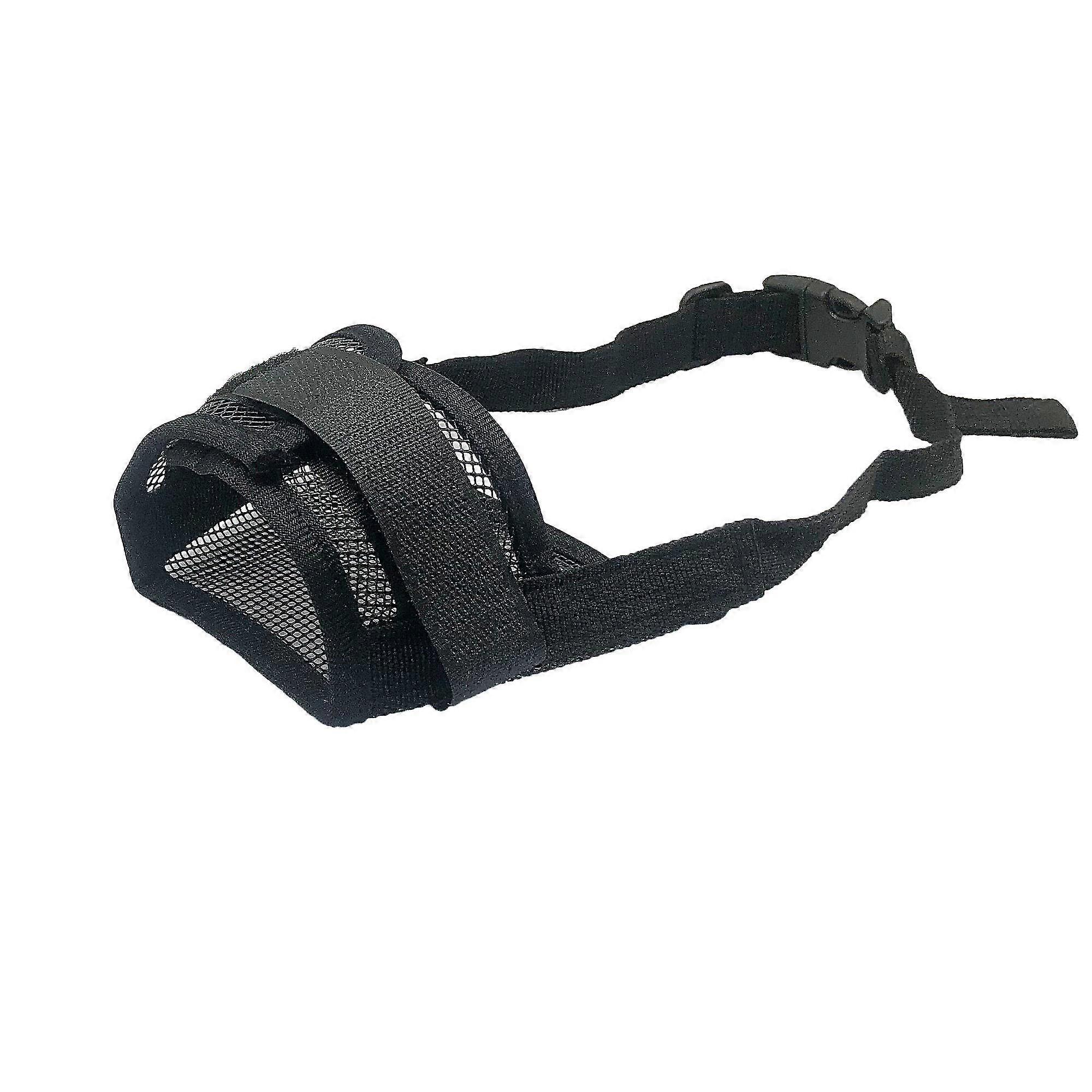 Dog Muzzle With Adjustable Straps Mesh Breathable Anti Biting