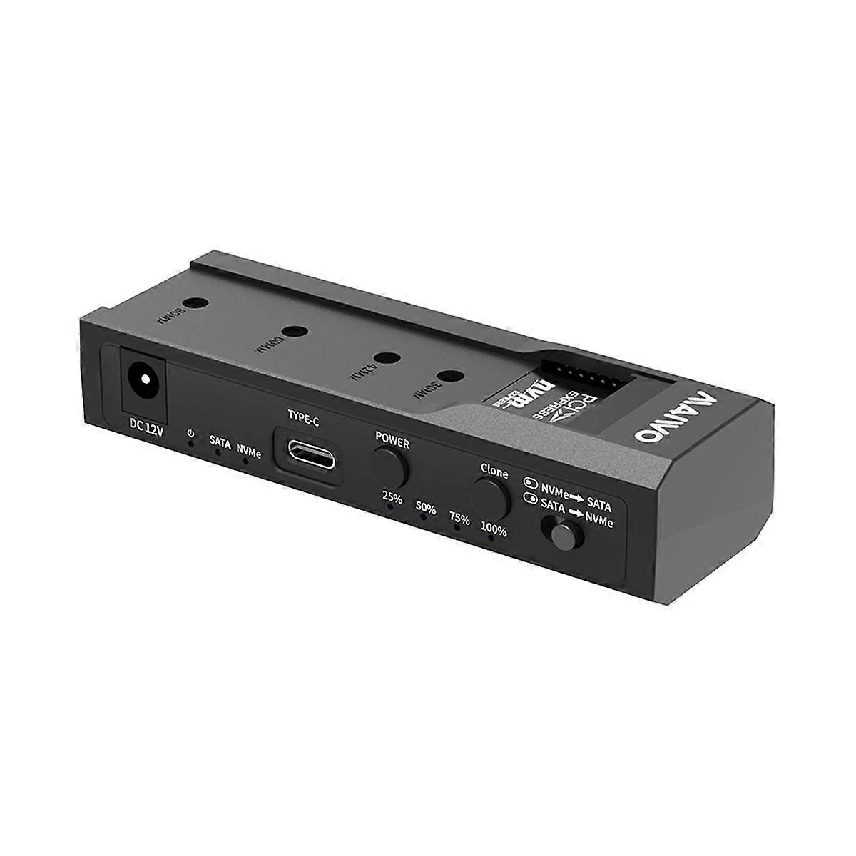 M.2-NVME-Gehäuse mit zwei Einschüben und SATA-HDD-Dockingstation Typ C Dockingstation 3.5Quot, Klon-Duplikat