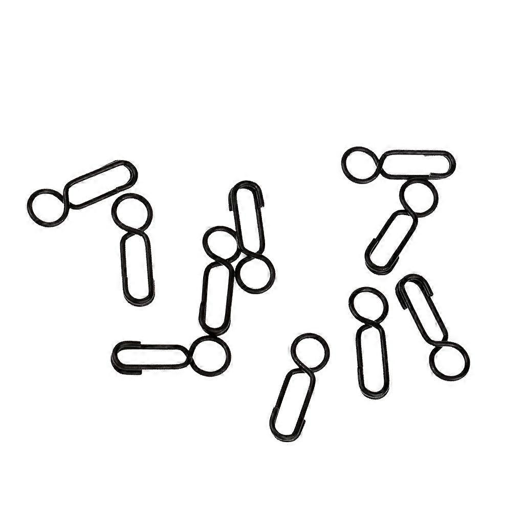 10pcs Mini Carp Fishing Quick Link Clips Round Head Snap Safty Connector Pin
