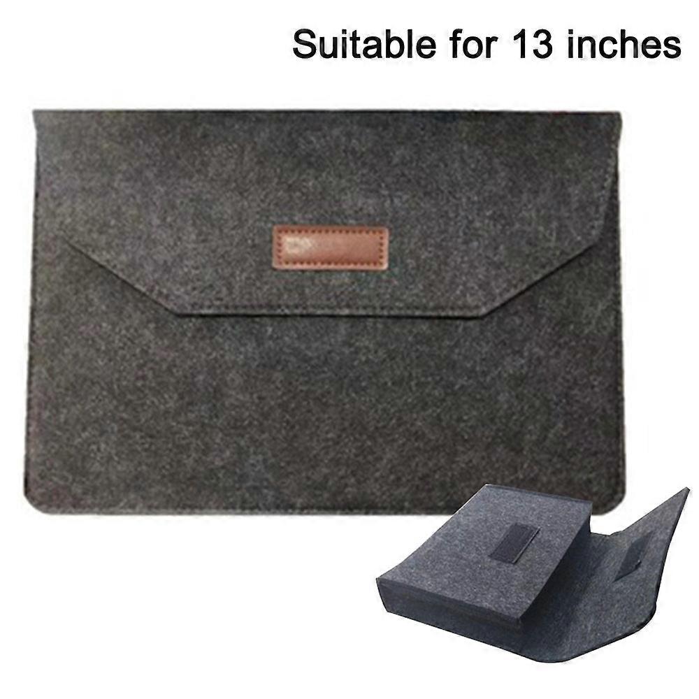 Bolsa para laptop compatível com MacBook Air / Pro, notebook de 13 polegadas / 15 polegadas, capa protetora repelente - cinza prateado