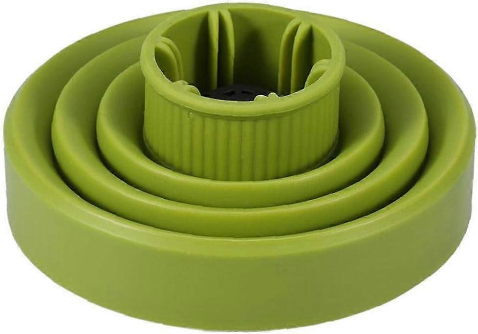 Diffuseur de cheveux pliable en silicone Portable Diffuseur pliant de voyage léger pour les soins capillaires (vert 1pc)