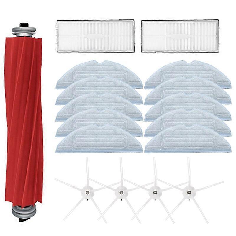 17Pcs Hepa Filter Mopping Cloths Side Brush For Xiaomi Roborock T7S T7Plus T7Splus S7 Mopping Cloth Spare Parts Vacuum