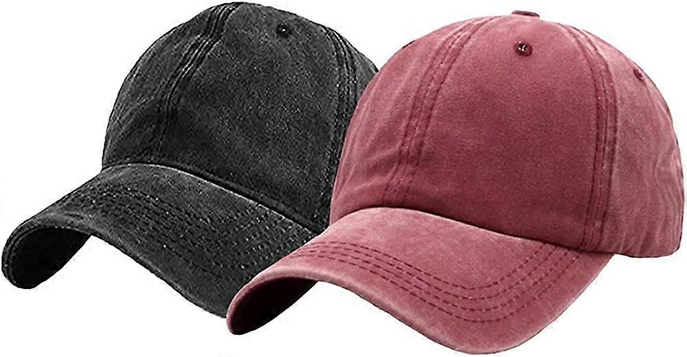 Women's Baseball Hat Washed Ball Hat Adjustable Baseball Cap